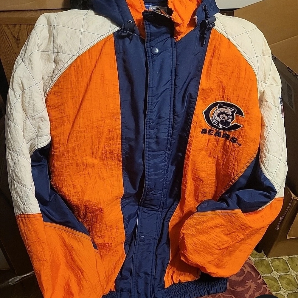STARTER Vtg 90s NFL Chicago Bears Jacket XL
